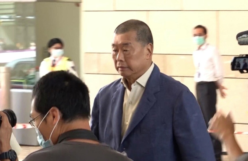 ▲香港壹傳媒集團創辦人黎智英被法院宣判裁定3項罪名全數成立。
