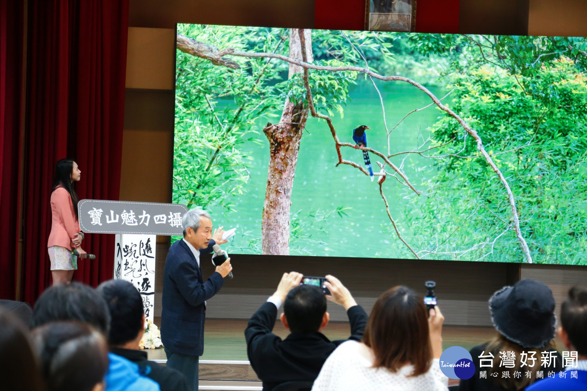 《枝頭藍鵲》作品展現高度觀察力與拍攝耐心,畫面清晰、主體鮮明。