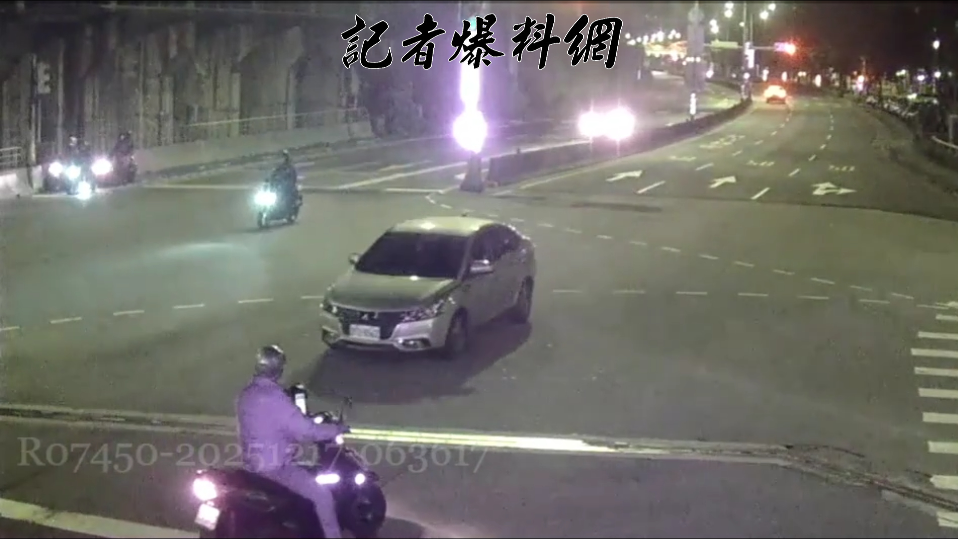 新北市中和區今（17）日凌晨1時許傳出驚險毒駕逆向事件。