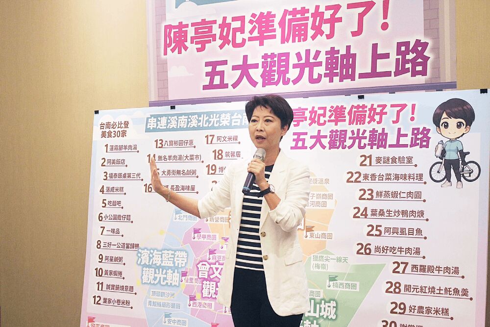 陳亭妃談台南美食與巷弄職人 提「5大觀光軸」讓旅客帶得走記憶 232 照片來源:陳亭妃競選辦公室