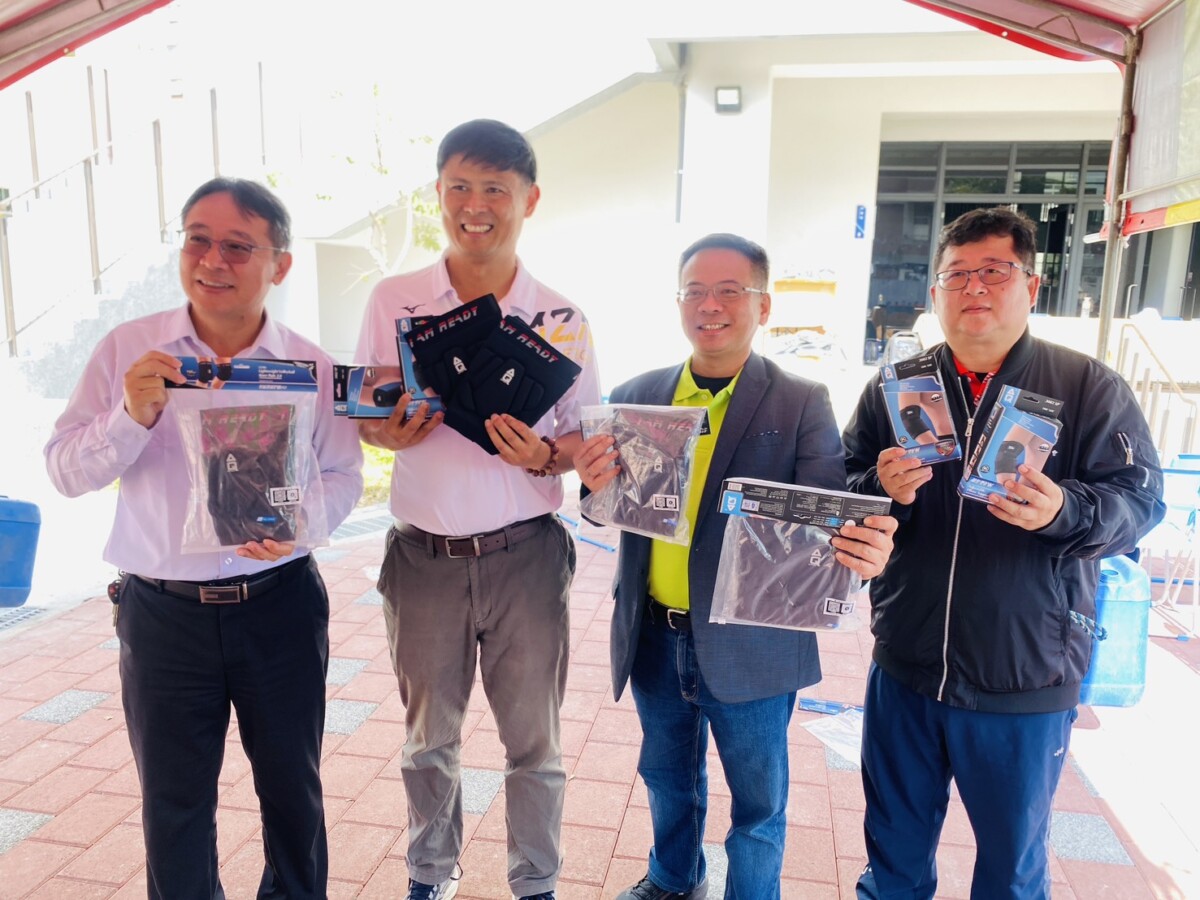 ▲企業連續第五次投入護具捐贈，展現「取之於社會、用之於社會」的企業精神。(記者陳雅琪攝)