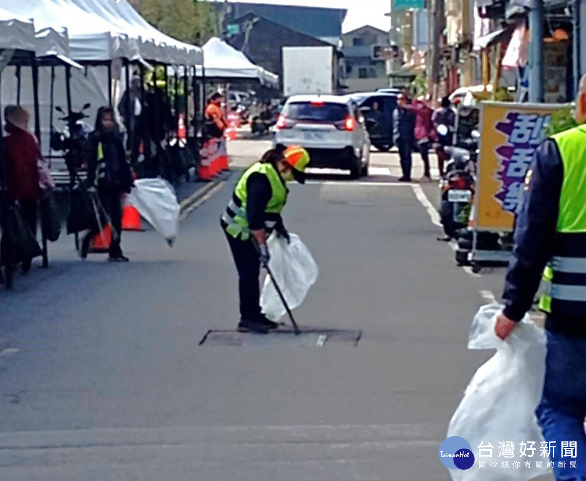 市府跨局處清整，展現富岡「潔淨小鎮」新亮點。