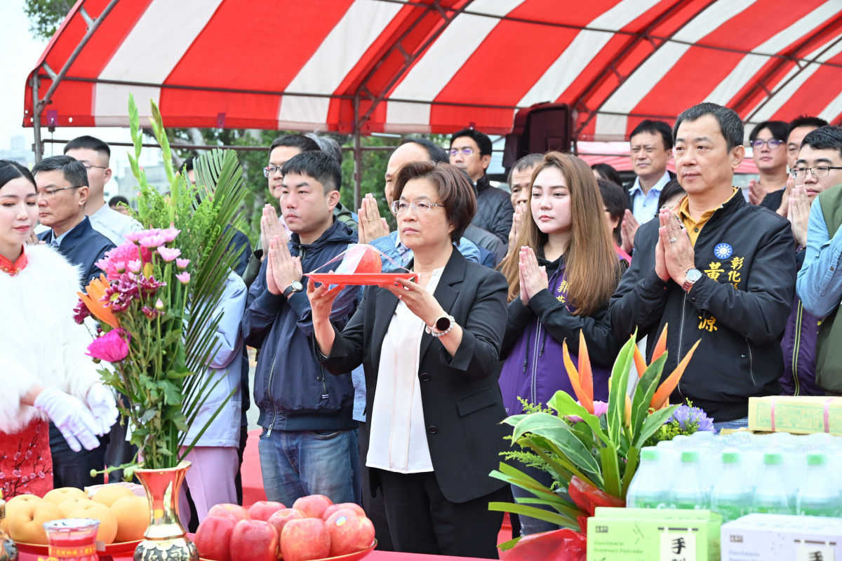 挹注6,500萬改善校地不足,文開國小第二校區校舍新建工程動土。圖/記者鄧富珍攝