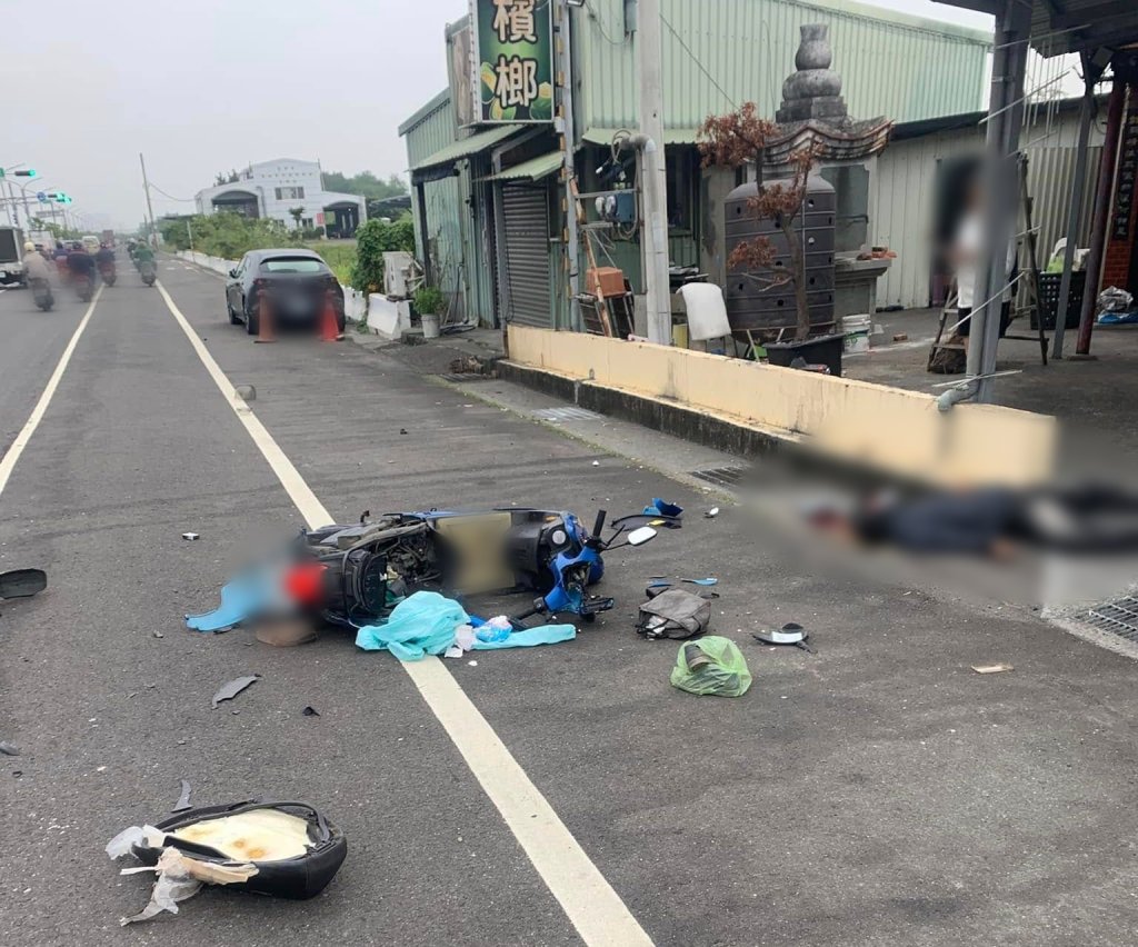 台南21歲騎士與轎車碰撞!人車噴飛「當場ohca」 送醫搶救不治
