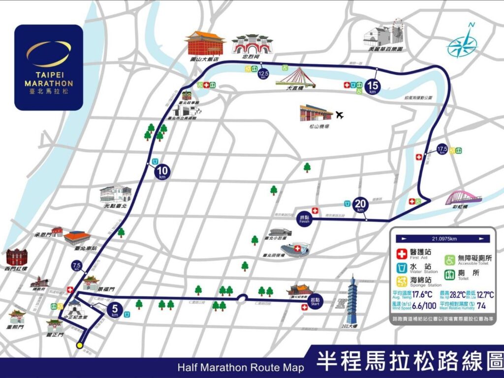 2025臺北馬拉松 週日登場 相關交通管制措施 請用路人提前改道行駛 58 %E4%B8%80 56