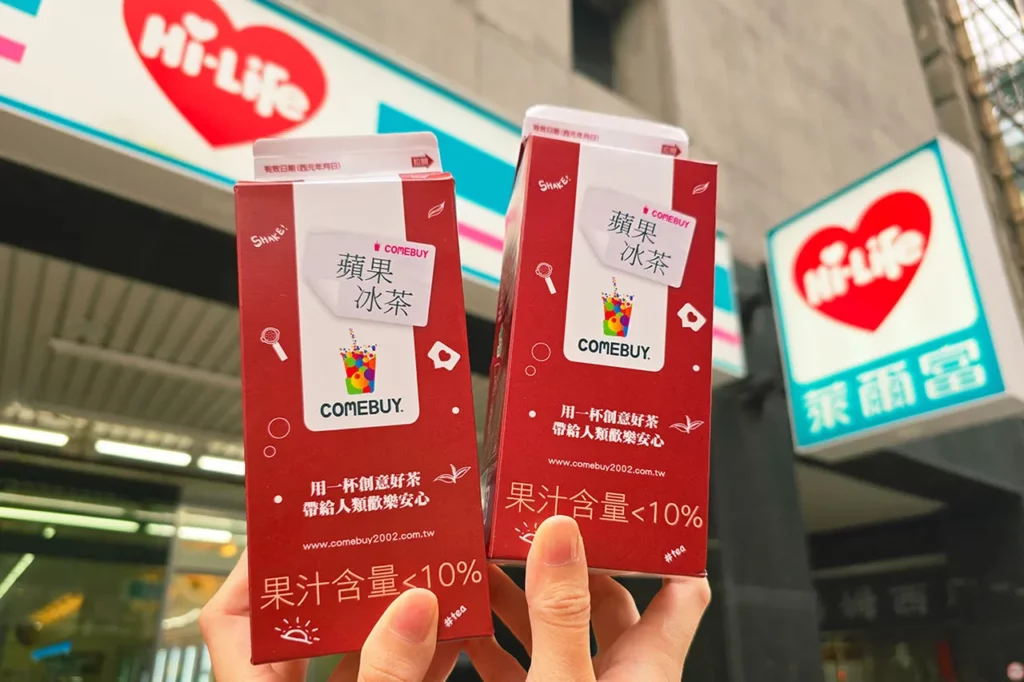COMEBUY經典熱銷14年蘋果冰茶,首賣上架萊爾富