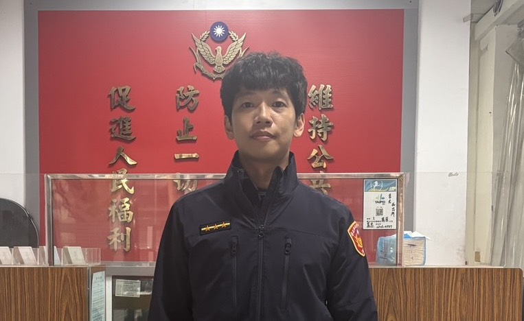 萬華分局莒光派出所警員張忠仁。(圖/記者 趙靜姸翻攝)