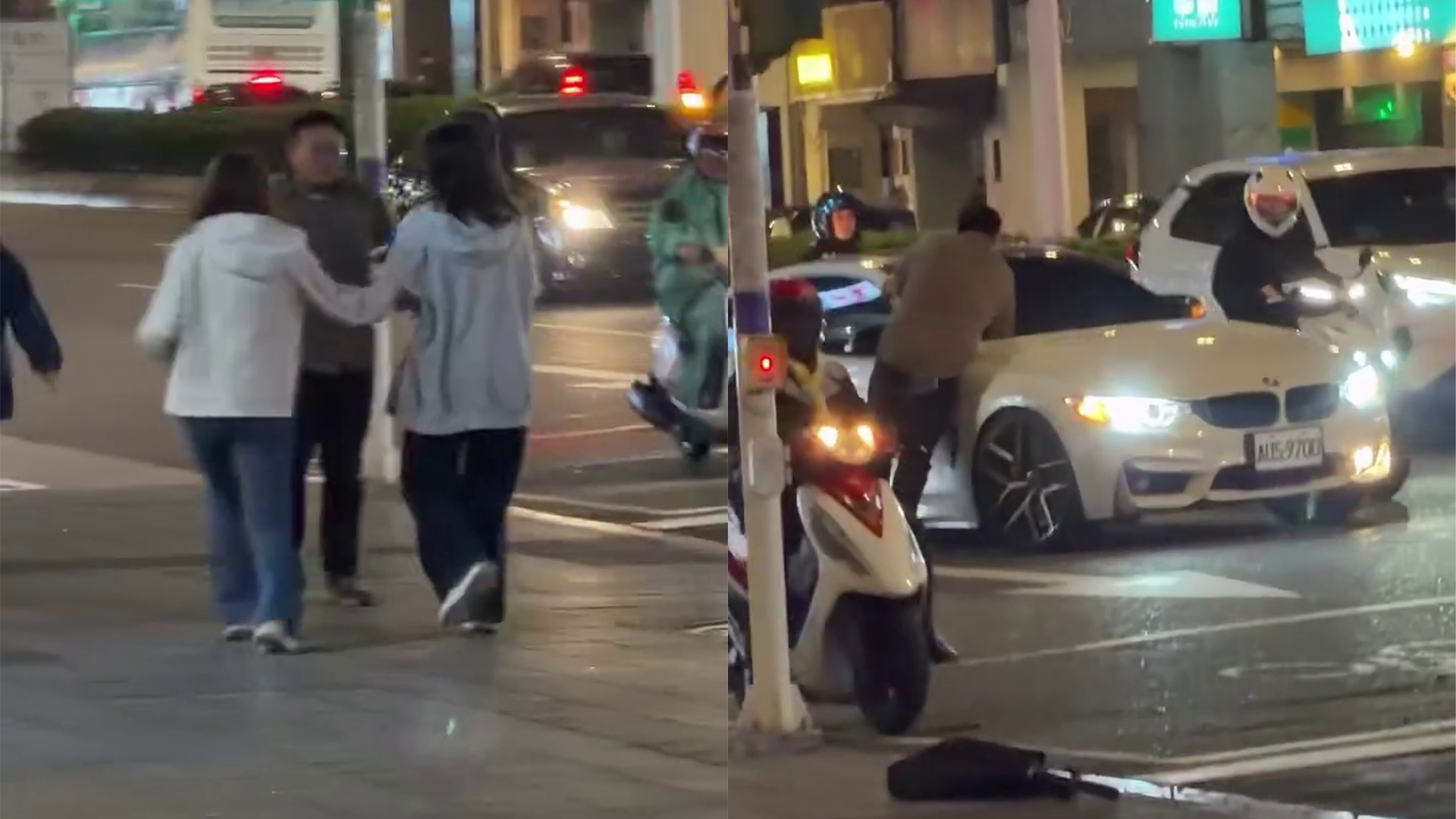 台北市捷運善導寺站外路口,昨(19)日晚間20時許發生1起離譜的隨機攻擊事件。
