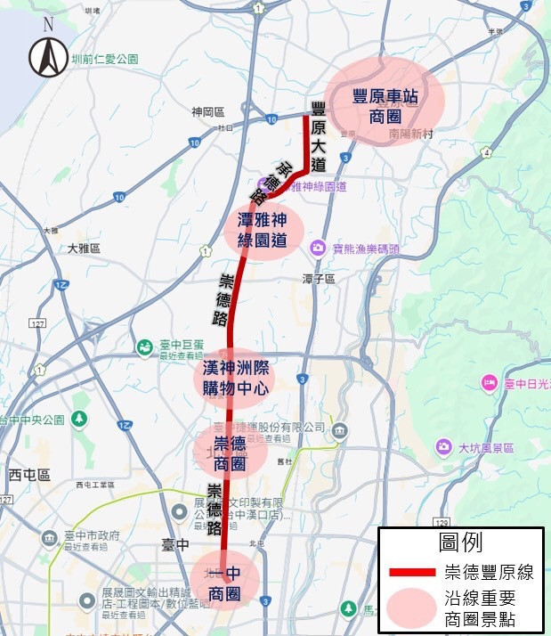 捷運紅線示意圖