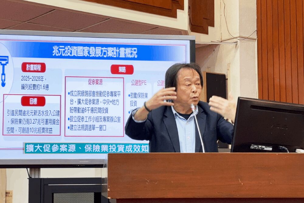 壽險可運用資金33兆、7成海外 王世堅籲提高回流投資國內建設比重 224 照片來源:王世堅臉書