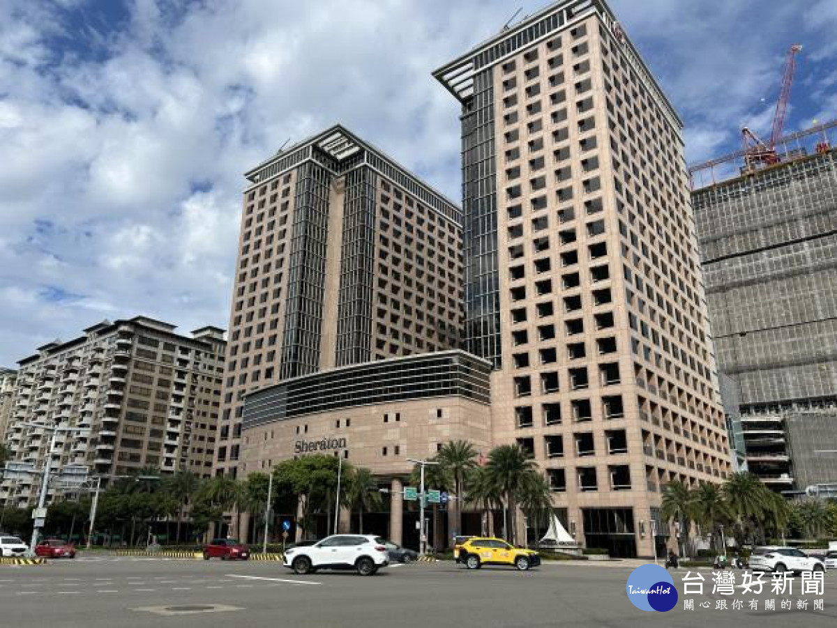 竹北喜來登飯店榮登竹縣新地王。