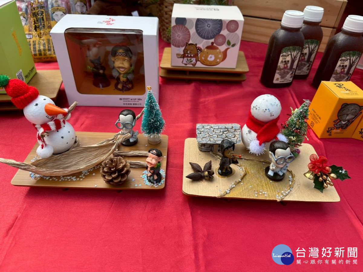南投縣信義鄉「踏雪尋梅」系列活動宣告記者會,12/27開鑼日的親子手作體驗「聖誕梅夢島」。(圖/記者賴淑禎攝)