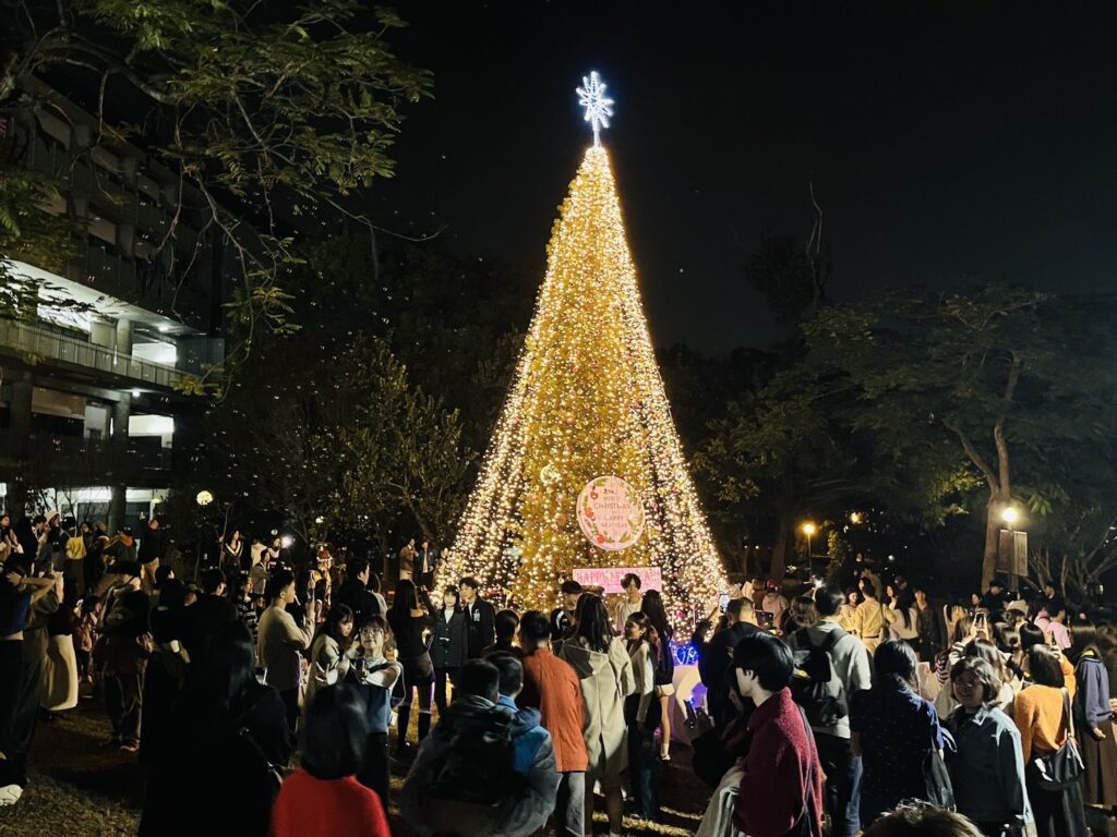 全台唯一夜光玫瑰園與9米聖誕樹 東海大學湧人人潮共度平安夜 26 S 97206398