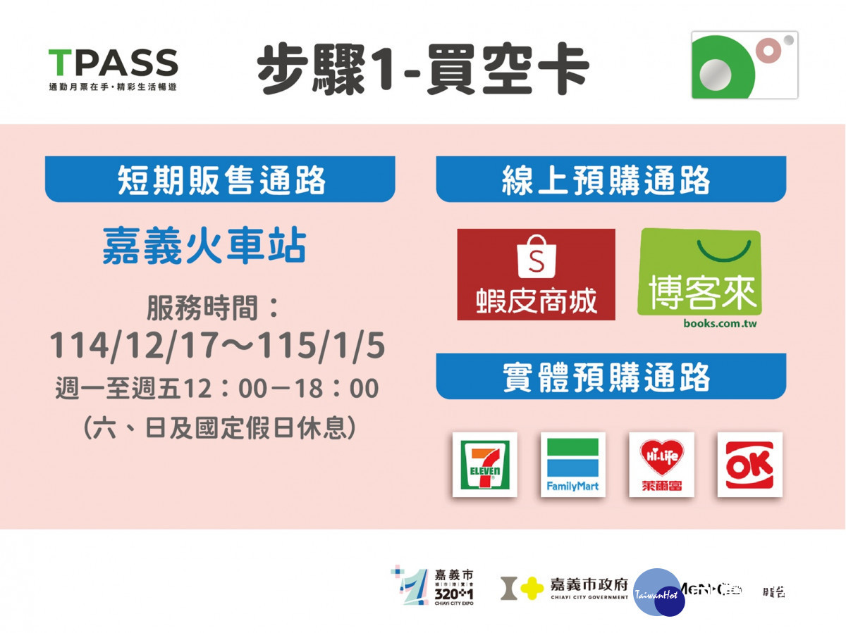 嘉嘉南月票方案民眾選購方案步驟說明/嘉義市府提供