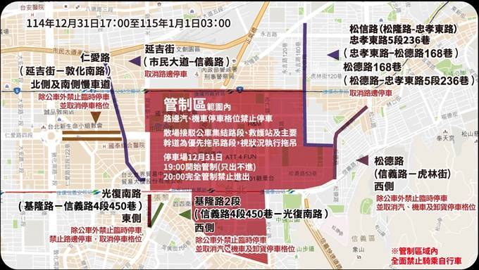 臺北最HIGH新年城-2026跨年晚會 交通管制疏導措施 56 1766737016635