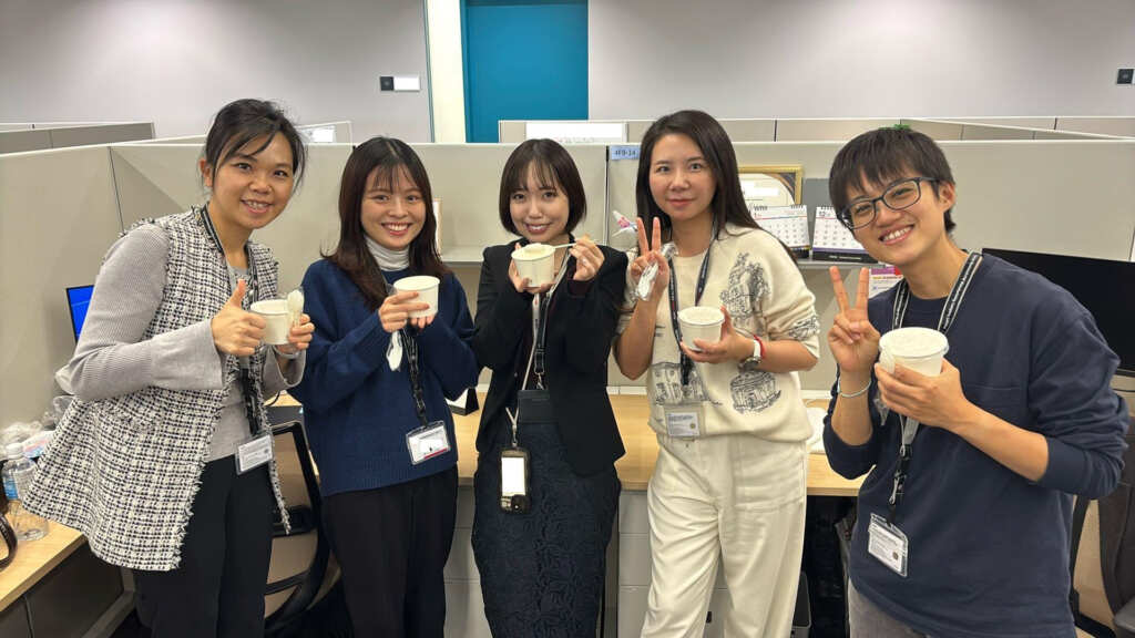 ▲台積電 JASM 熊本廠，台日同仁冬至一同享用湯圓