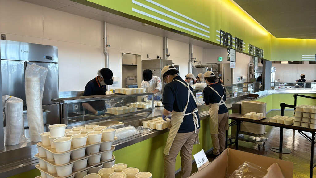 ▲台積電 JASM 熊本廠，準備冬至湯圓提供全體員工享用