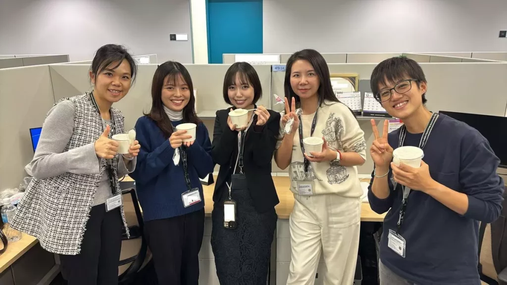 台積電 JASM 熊本廠,台日同仁冬至一同享用湯圓
