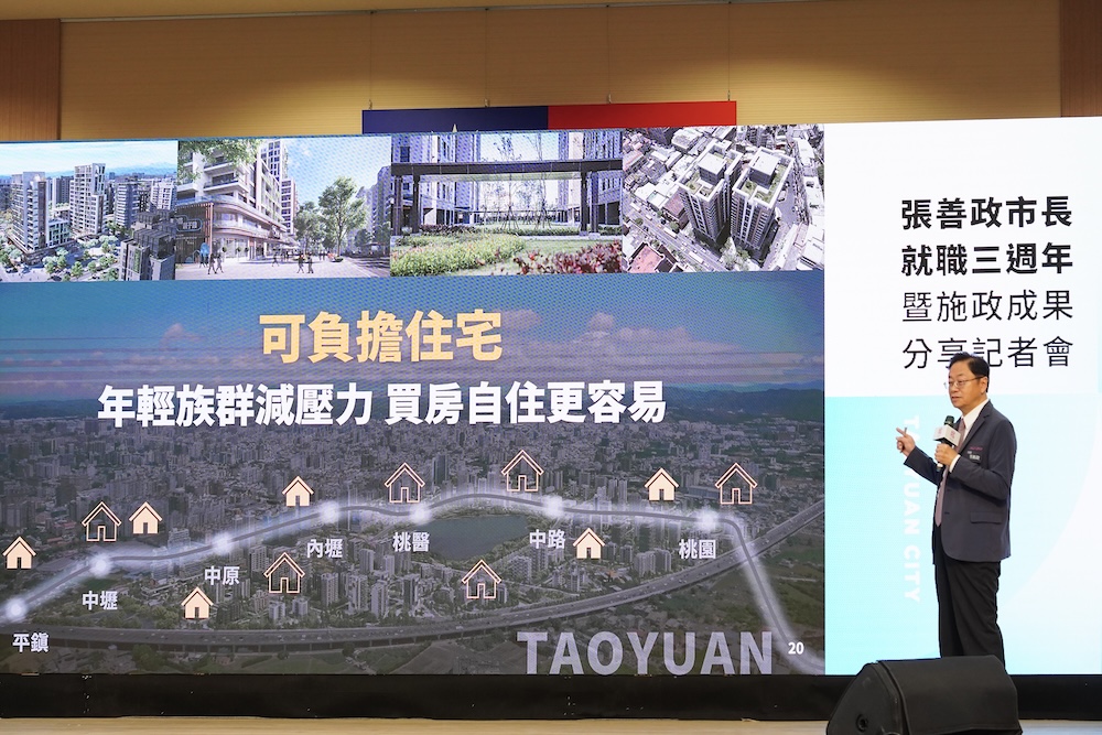 【有影】張善政就職三週年拍板第二市政園區、可負擔住宅 221