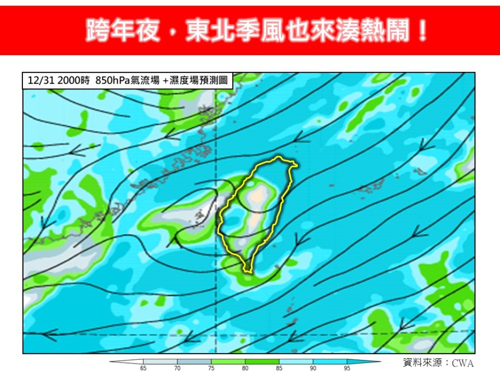 跨年夜濕涼登場!東北季風發威 北台灣恐邊淋雨邊倒數、元旦曙光機率偏低