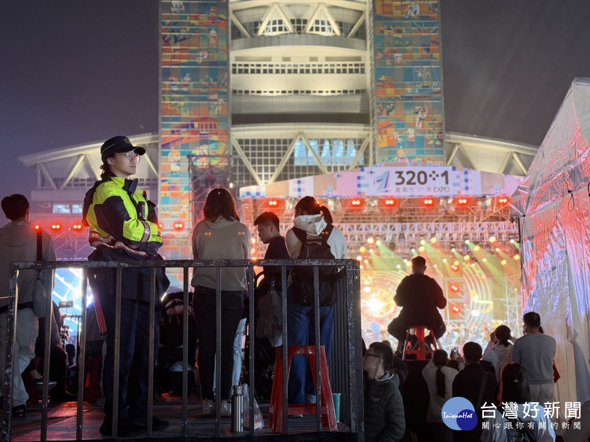 嘉義市警局全面提升維安層級，已完成跨年夜警力部署規劃，請民眾安心參與盛會／警方提供