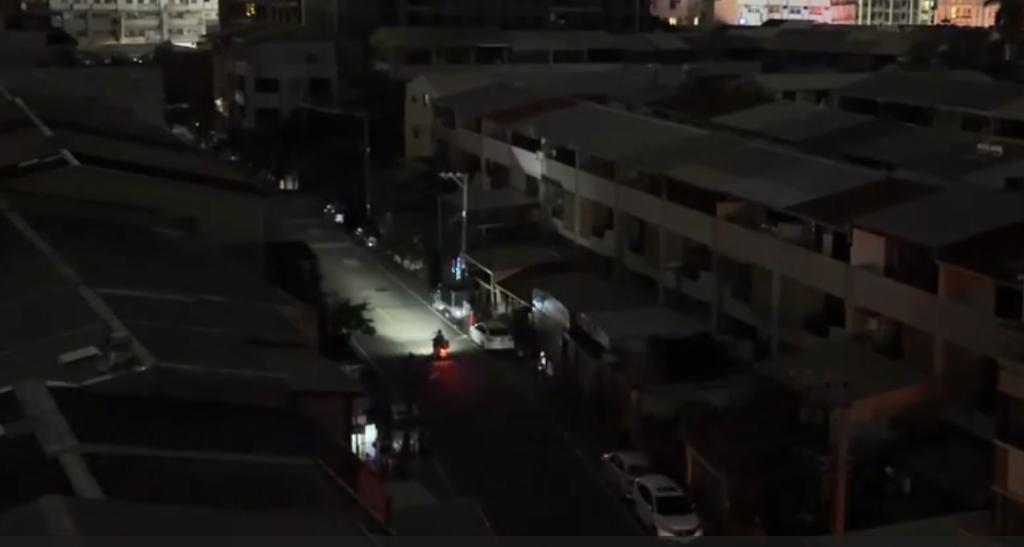 台中北屯饋線跳脫大停電! 一度9675戶停電10電25分全部復電