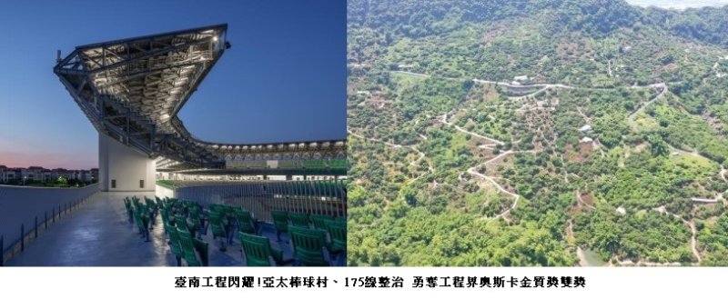 臺南工程閃耀!亞太棒球村、175線整治 勇奪工程界奧斯卡金質獎雙獎