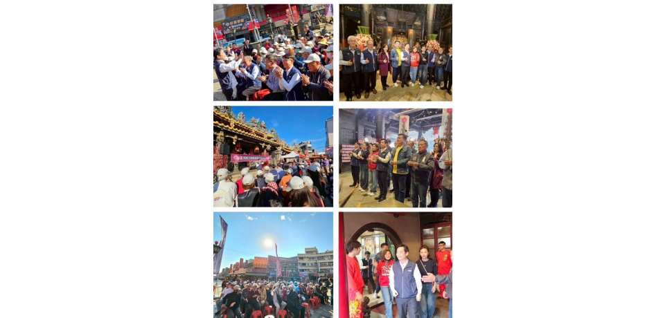 公路局攜手保庇天后王彩樺前往北港朝天宮快閃,宣導用路人風險意識