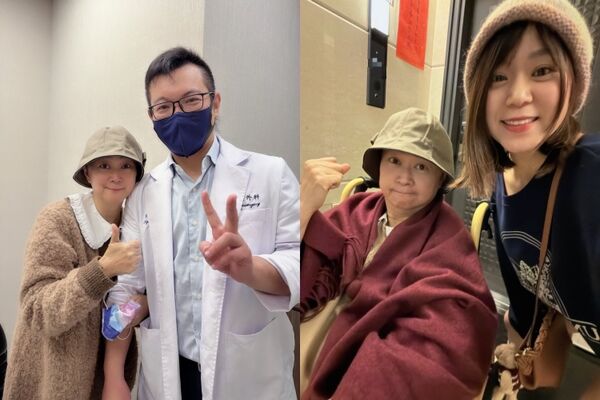 王月11月底在家中暈倒撞到頭,緊急進行開顱手術。(圖/翻攝王月臉書)