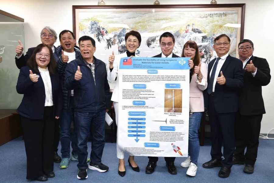 南投囝仔「金」厲害! 暨大附中科研團隊橫掃美日星多項大獎許淑華縣長接見勉勵