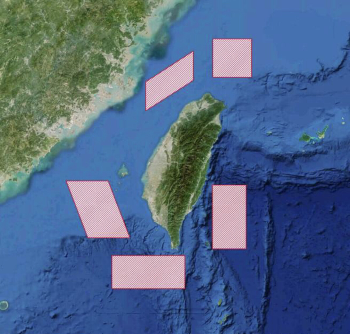 ▲解放軍今天突發佈台島以東軍演。