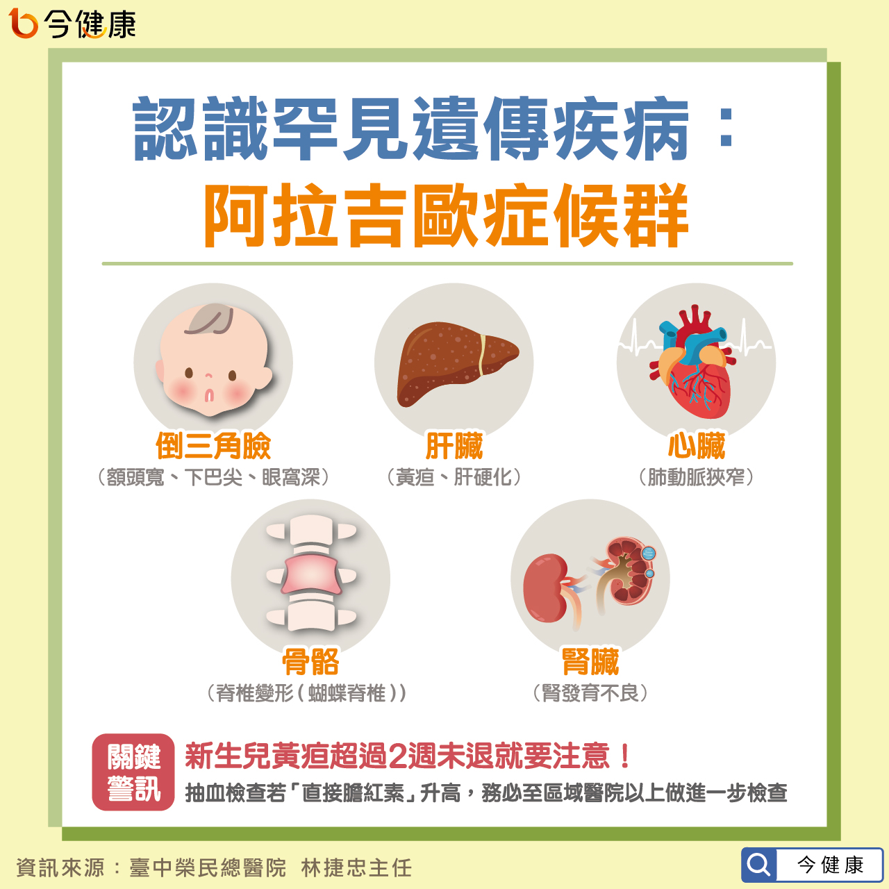 #洪素卿 #阿拉吉歐症候群 #阿拉吉歐 #黃疸