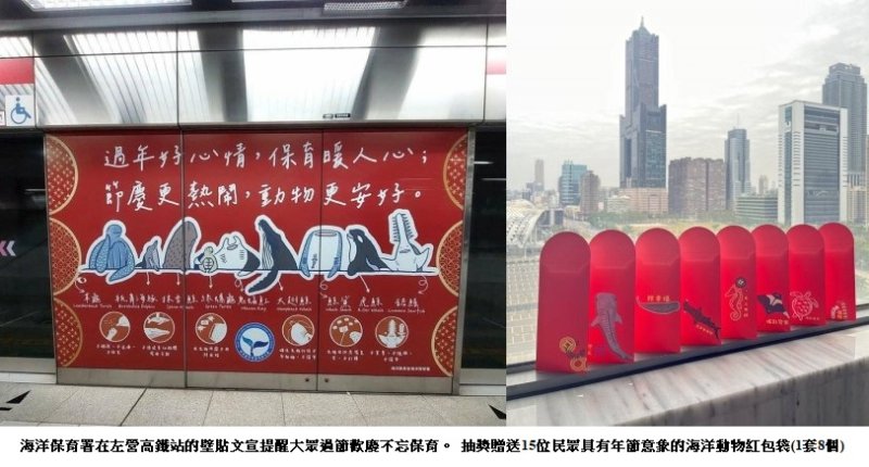 過節歡慶不忘保育　海保署辦理年節海洋保育宣導抽獎活動