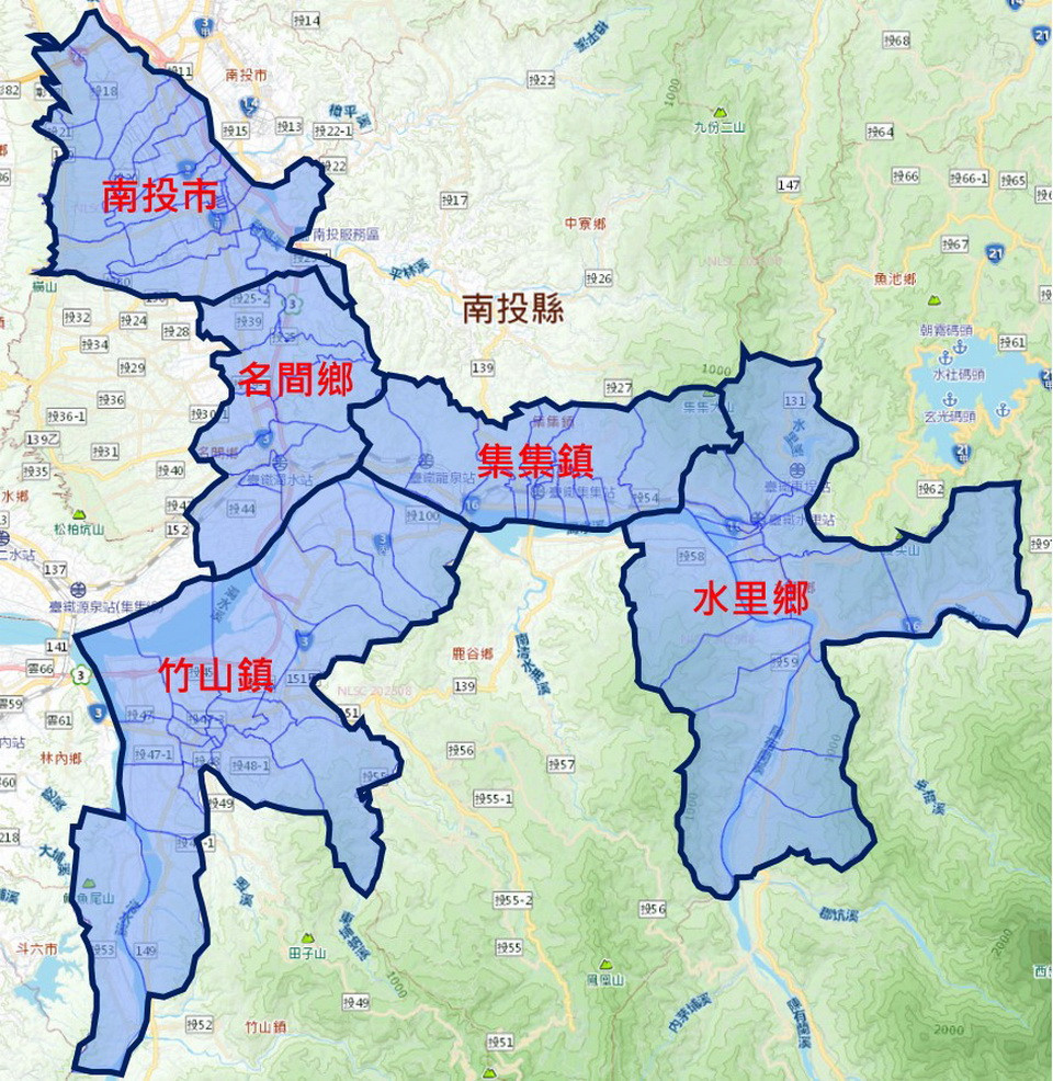 南投五鄉鎮市有四萬餘用戶受影響。（自來水公司第四區管理處提供）