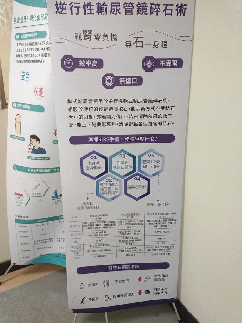 輸尿管鏡碎石術。(記者吳素珍攝)