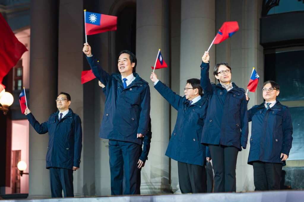 ▲總統、副總統出席「115年元旦總統府升旗典禮」迎接嶄新的一年。
