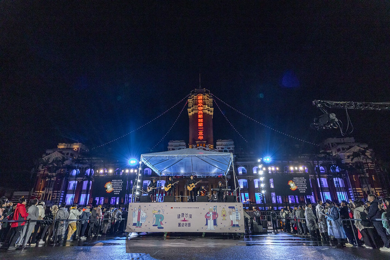 ▲115年元旦總統府升旗典禮