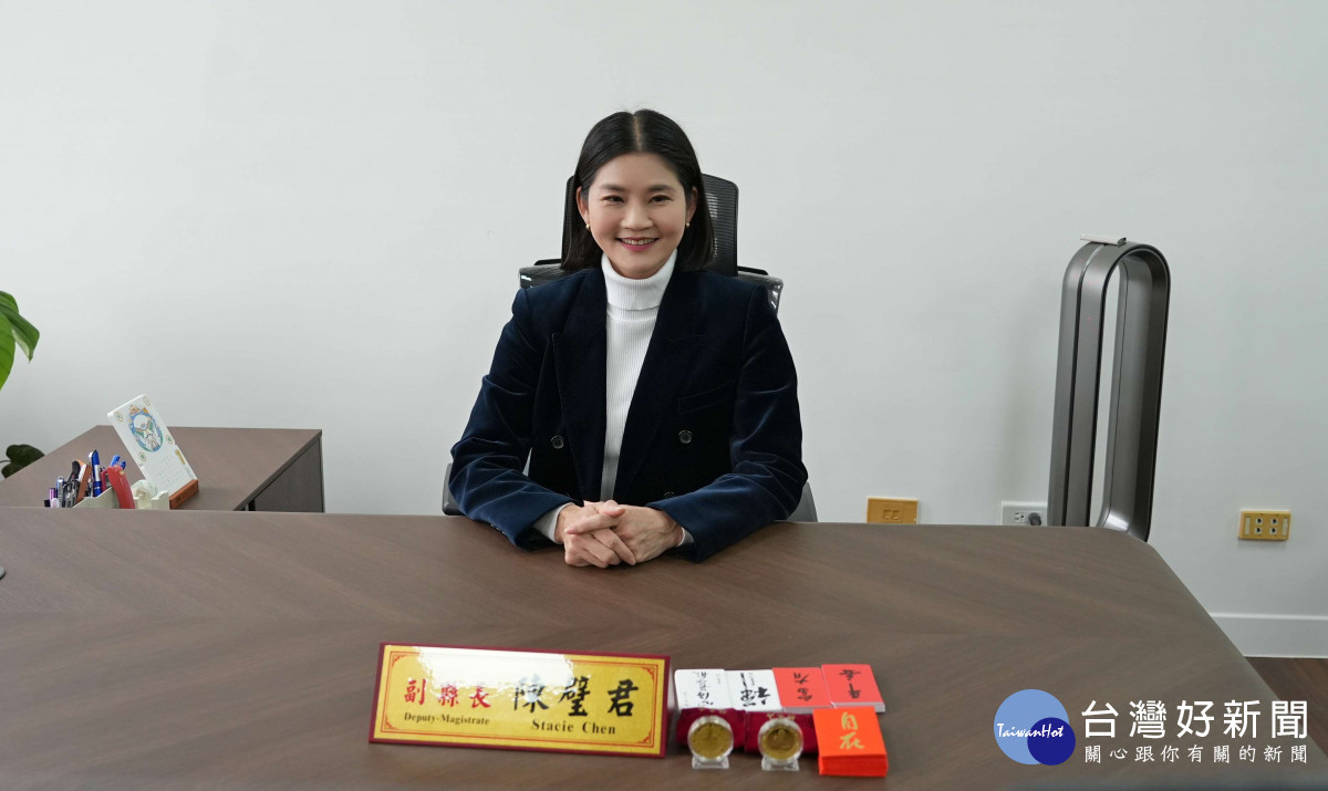 雲林縣長張麗善任命原文化觀光處處長陳璧君擔任副縣長，今天正式履新／翻攝照片