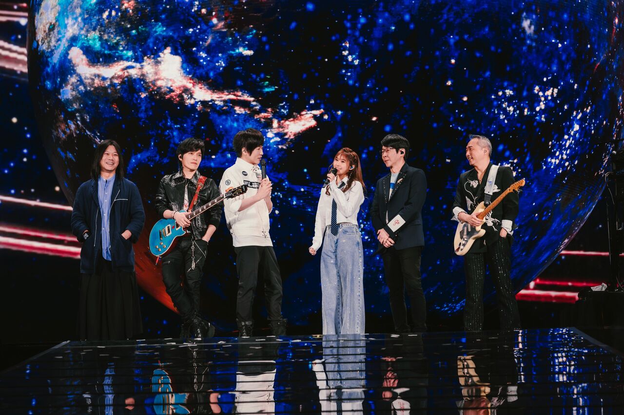 五月天台中開唱,冠佑女兒小玫瑰現身超溫馨。(圖/相信音樂提供)