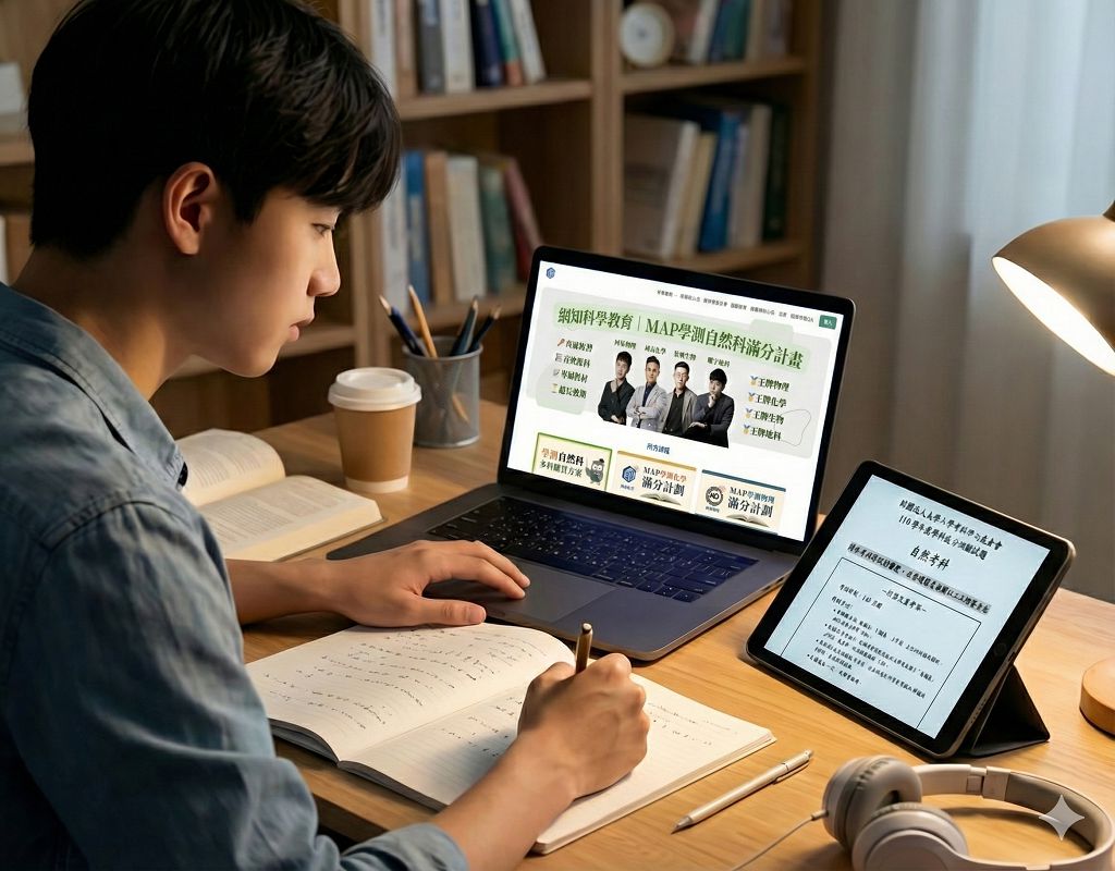 隨著115 學測即將到來,考生也須在最後階段找到自己的讀書節奏與重點,以求成績獲得最大成效。(圖/網知科學教育中心提供)