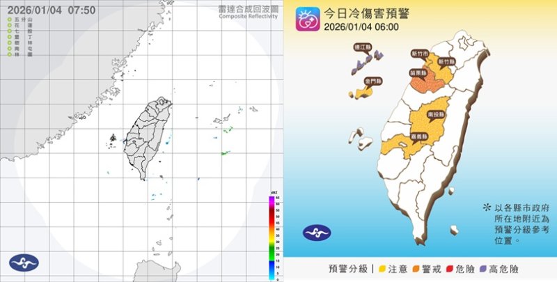 週日冷氣團減弱白天回溫 留意日夜溫差大