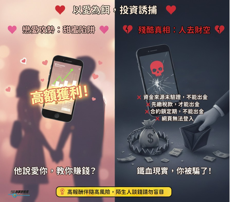 交友軟體暗藏詐騙陷阱 購物回饋也成標的 刑事局提醒勿信不明賺錢機會 25 1767506982229