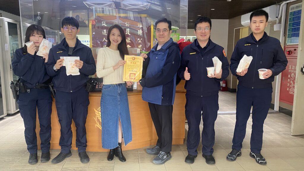 寒流送暖 暖晨心食 Cafe & Brunch 致贈愛心早餐 第三分局回贈感謝狀表達誠摯謝意 22 1767580034892
