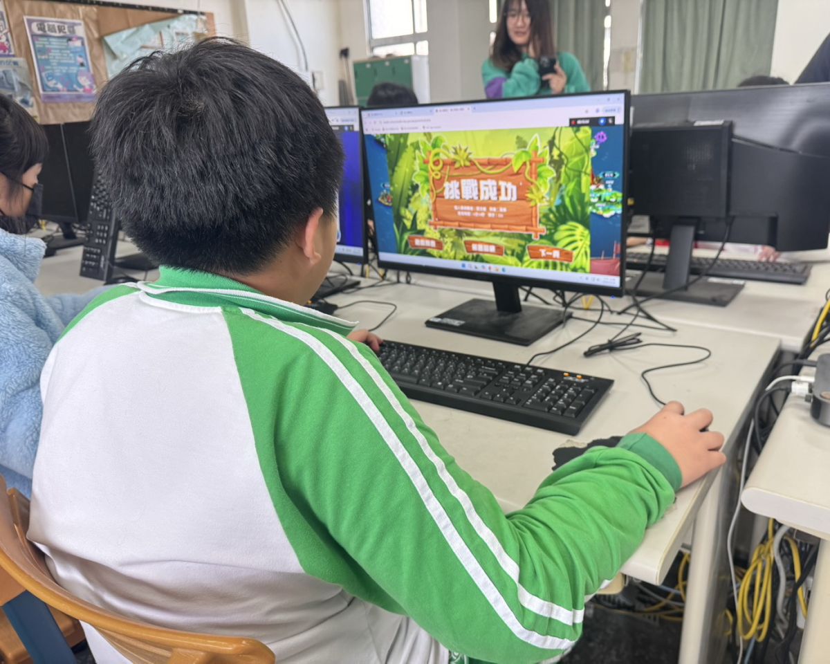 圖/修德國小學童參與遊戲。(新北市政府衛生局提供)