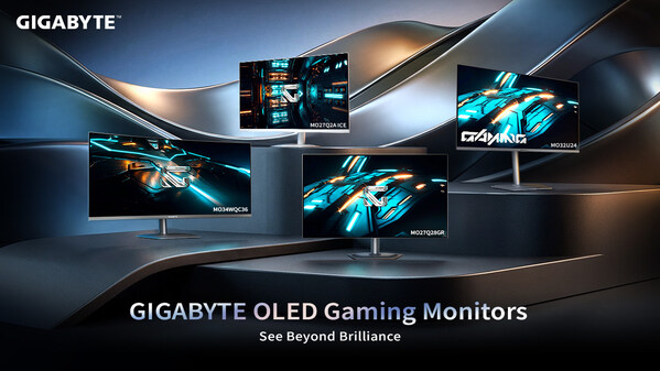 技嘉 CES 2026 發表四款全新 OLED 電競螢幕,獨家畫質調校技術定義視覺新巔峰