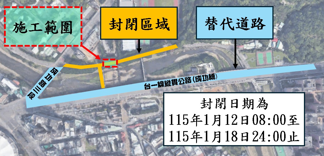 配合管線遷移作業 桃園1/12起封閉部分南崁溪自行車道 1321654