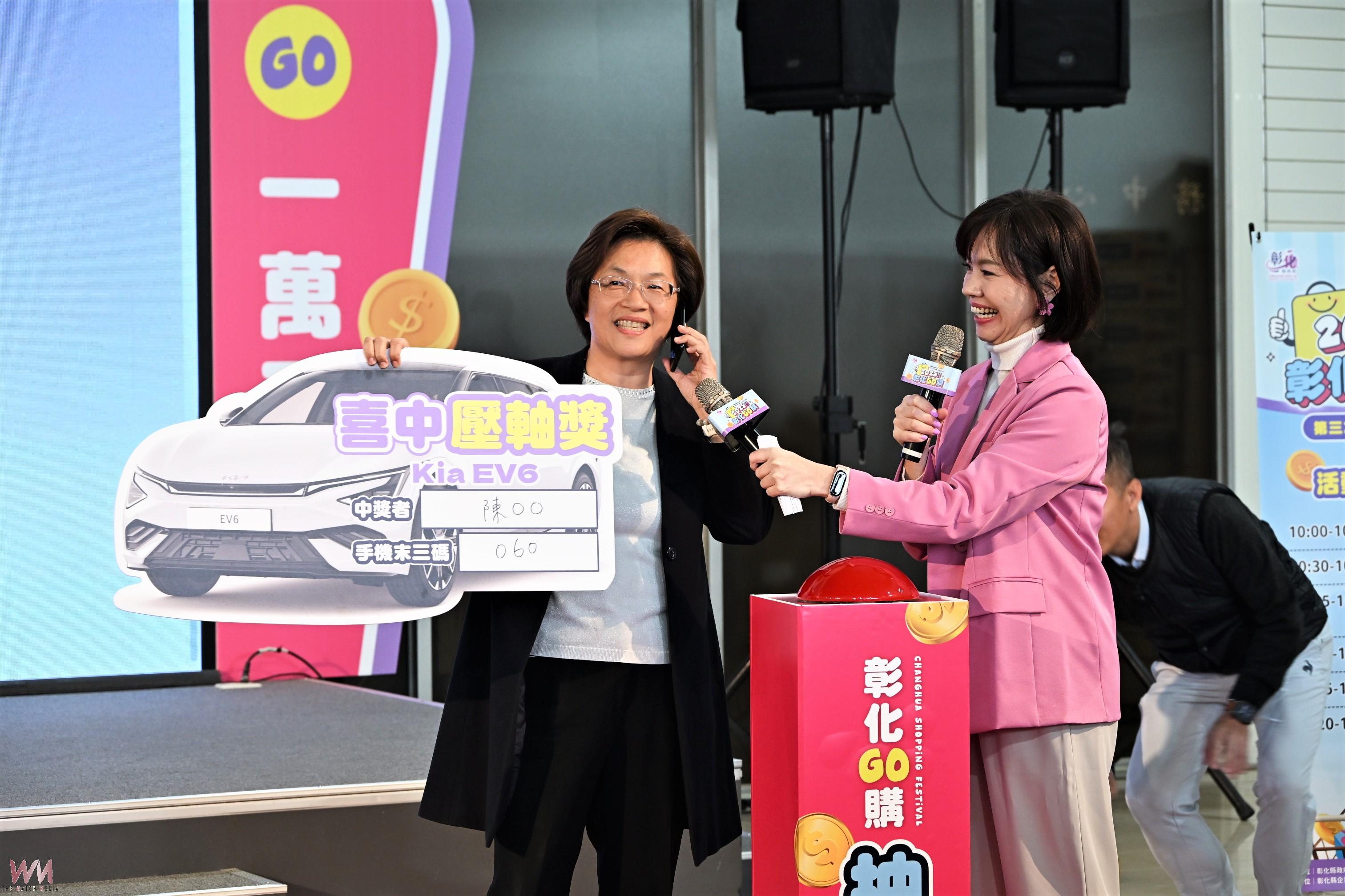 （有影片）／超幸運！彰化GO購抽出百萬電動車　加油600元就中SUZUKI JIMNY