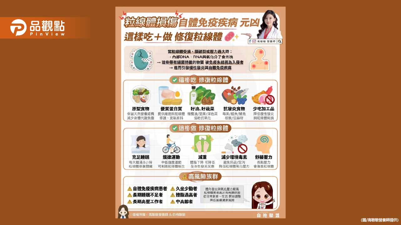 粒線體損傷是自體免疫疾病的元凶?!這樣吃+做修復粒線體