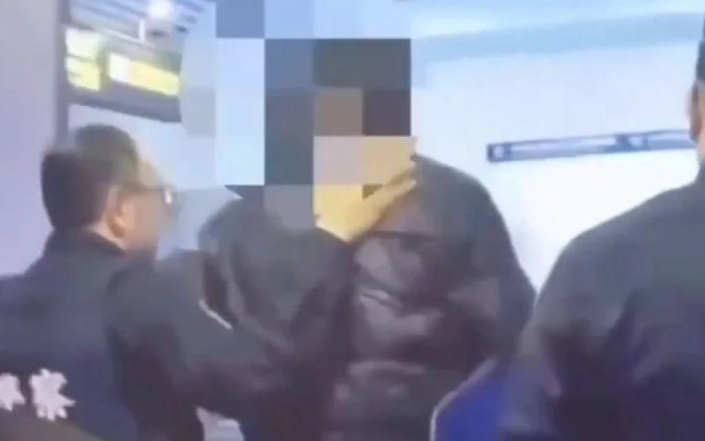 又在北車鬧事! 男子亂踹男大生隨即謊報打群架