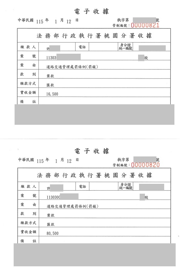 男1萬5罰鍰積欠3年不繳 桃園分署出1招他下場慘了 1353